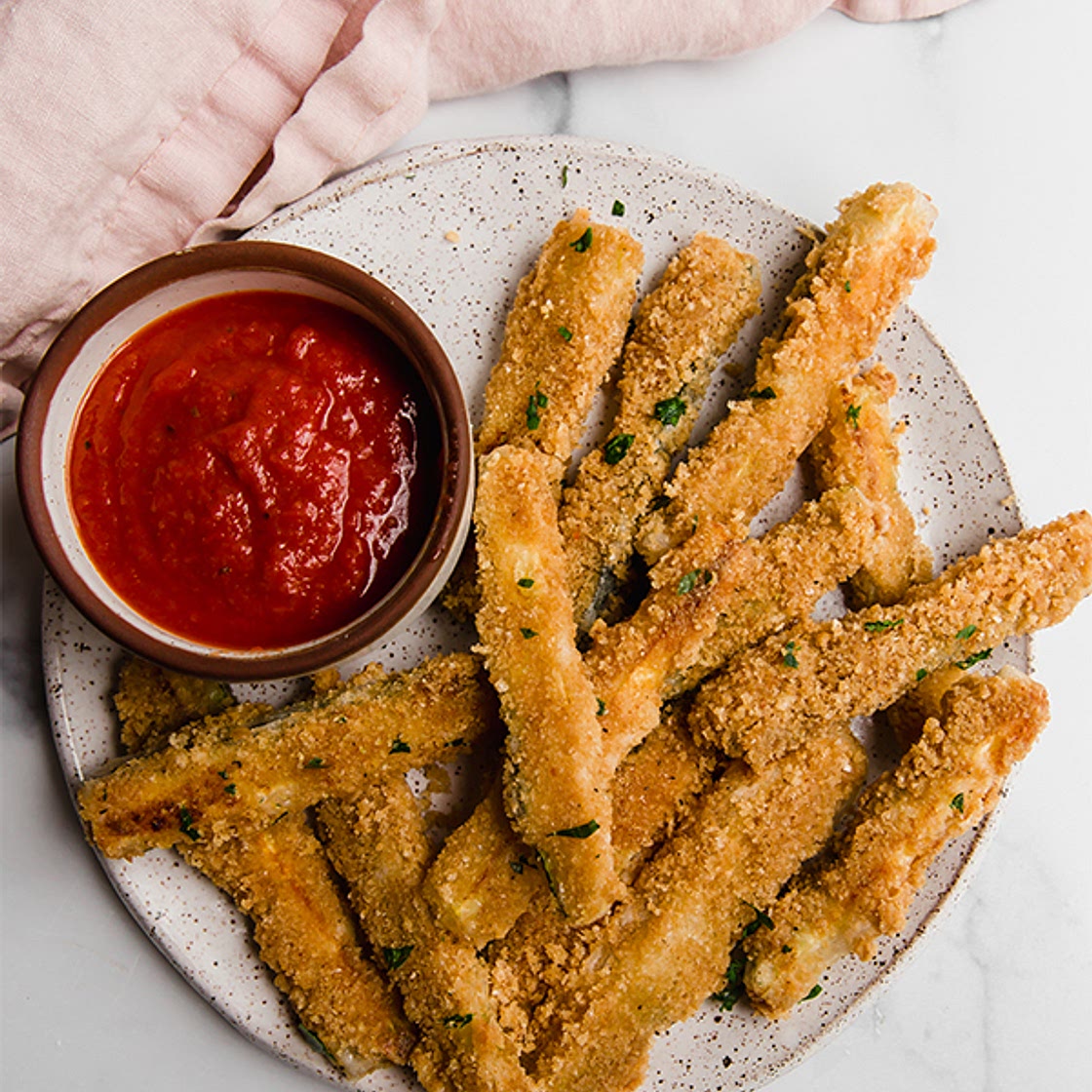 Paleo Zucchini Fries (AIP, Made with Pork Panko and No Eggs!)