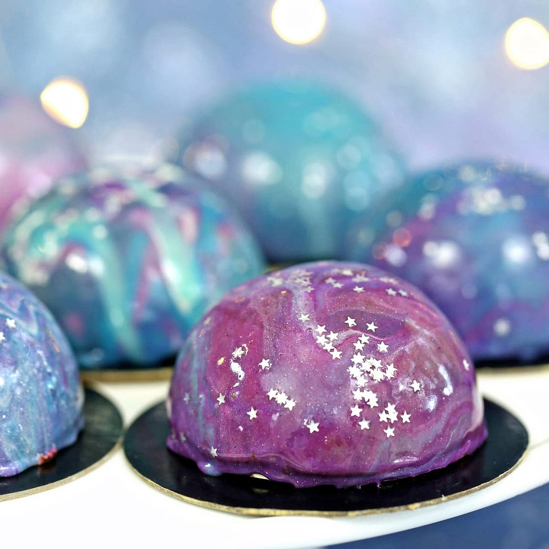 Galaxy Mousse Cakes