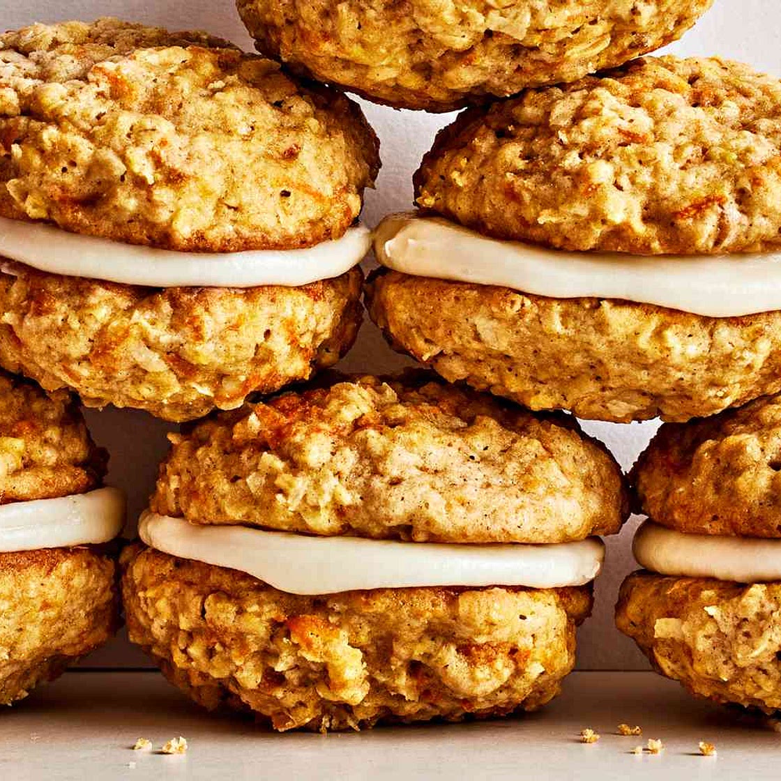 Carrot Cake Sandwich Cookies