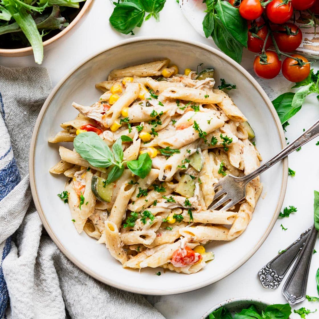 Summer Pasta (Dump-and-Bake!)