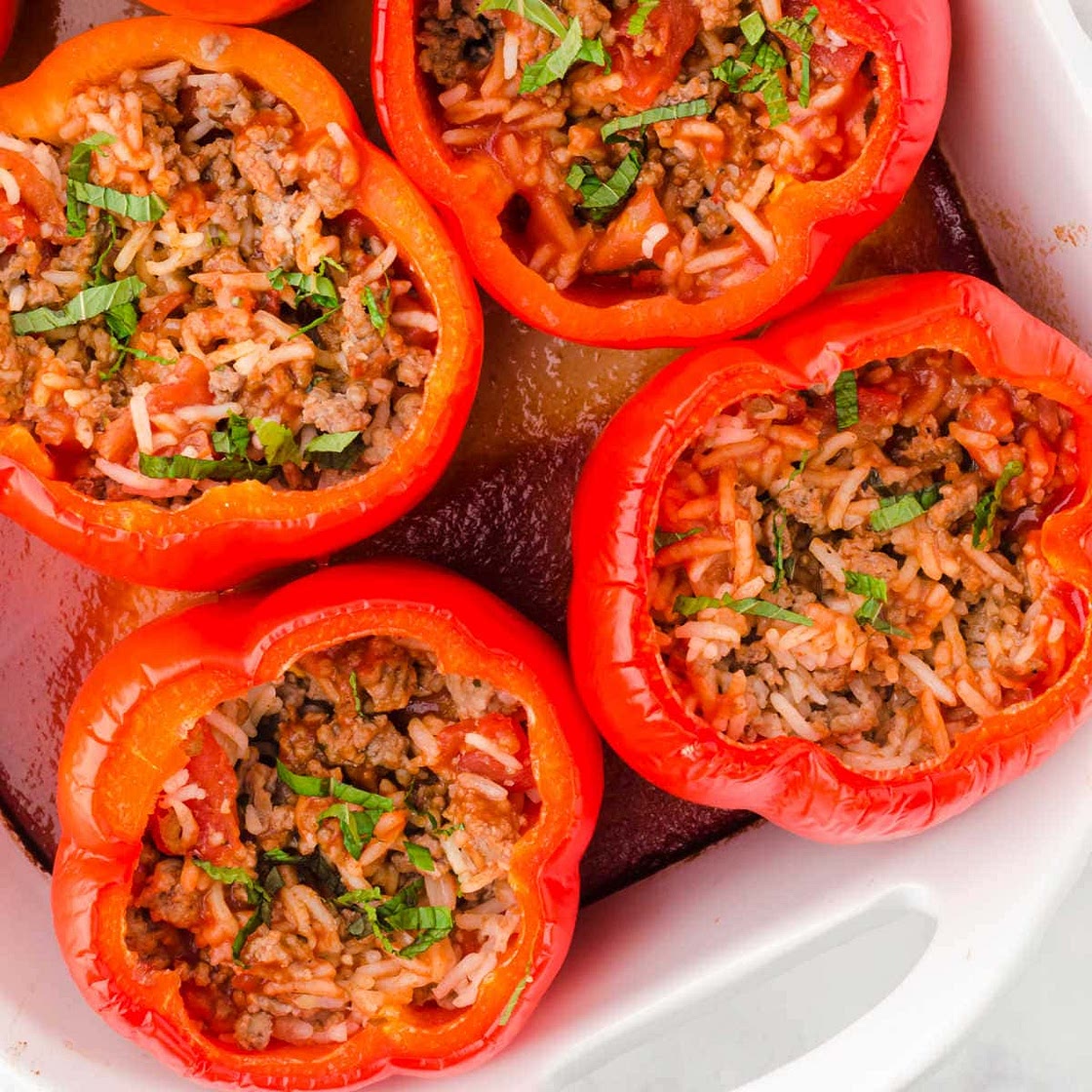 Old Fashioned Stuffed Bell Peppers