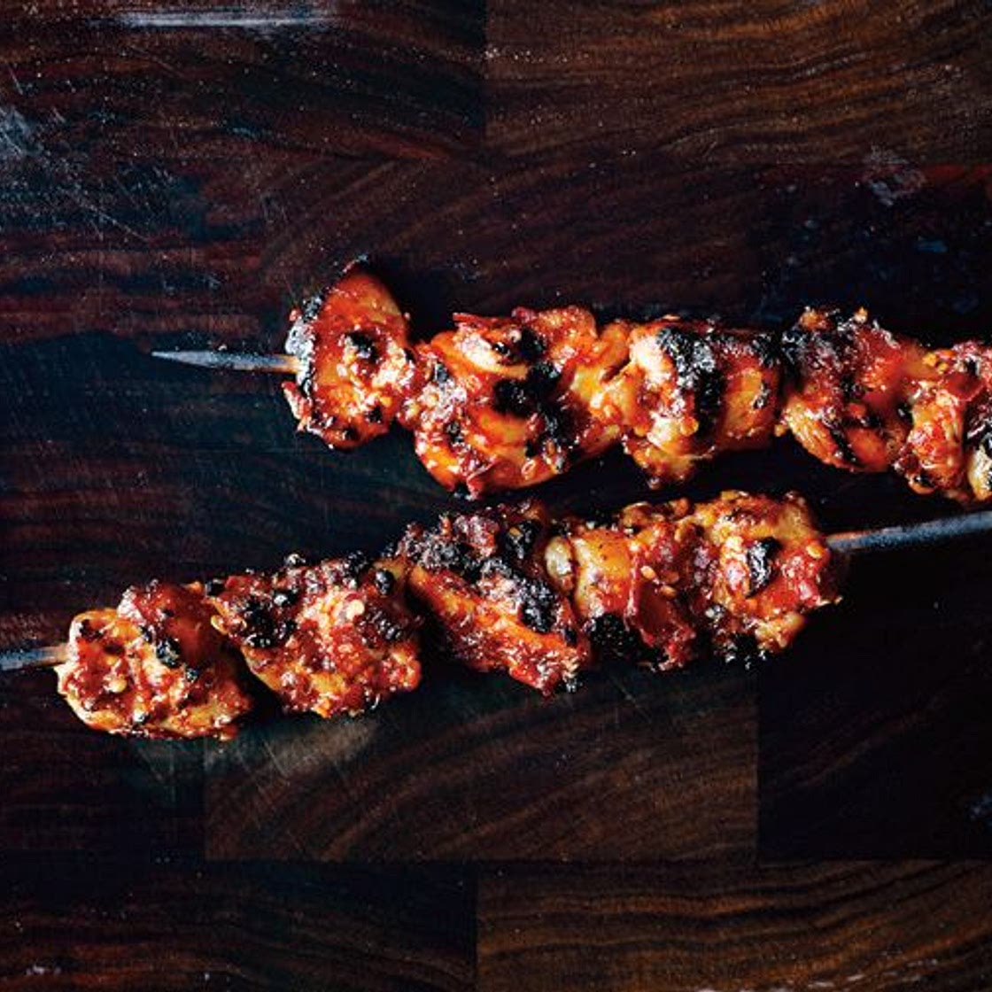 Sambal Chicken Skewers