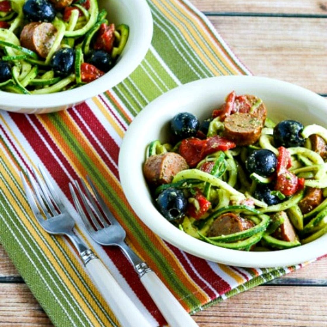 Zucchini Noodle Mock Pasta Salad