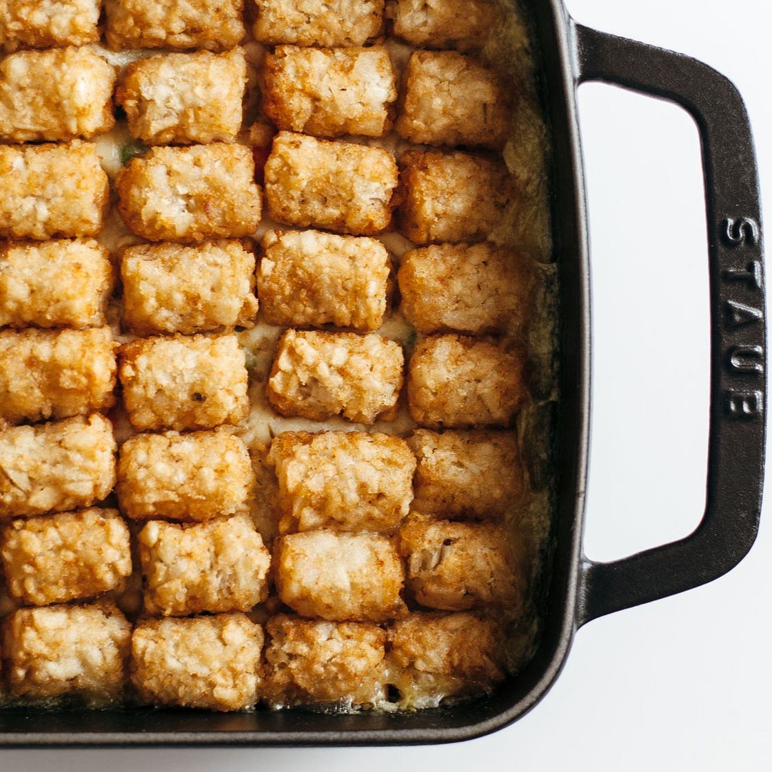 Tater Tot Chicken Pot Pie Hotdish
