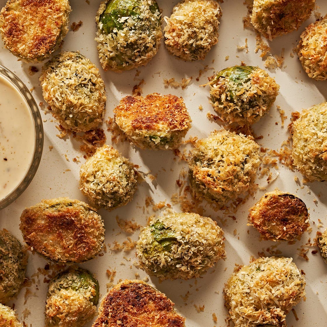 Parmesan Crusted Brussels Sprouts