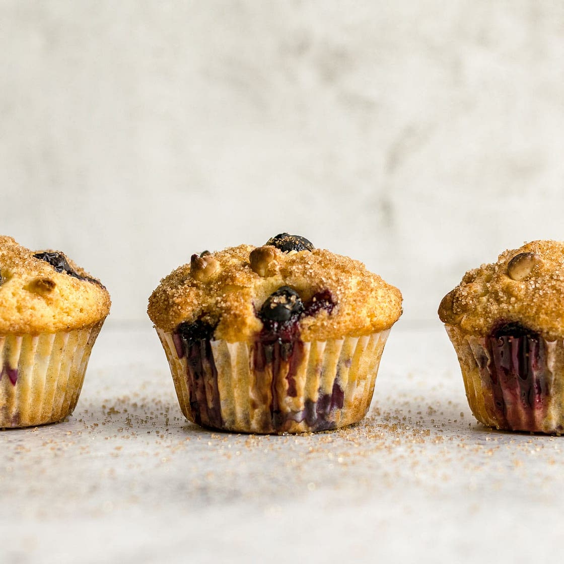 Blueberry and White Chocolate Muffins