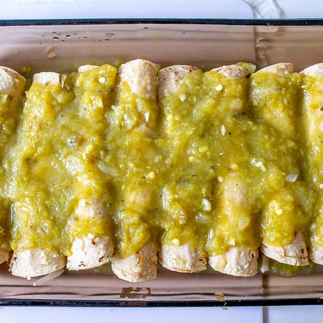 Hatch Green Chile Enchiladas