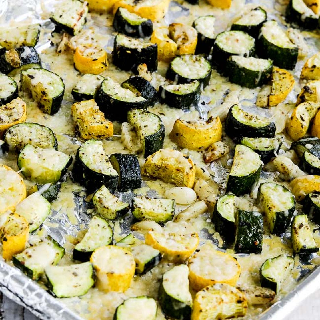 Roasted Summer Squash (with Garlic and Parmesan)