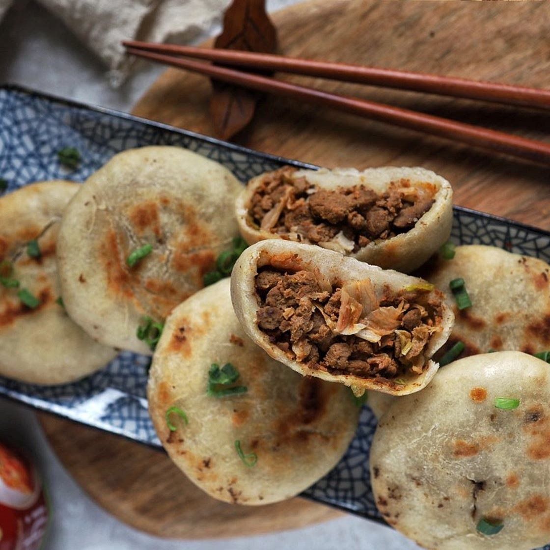 Vegetarian Air Fryer Kimchi Bun