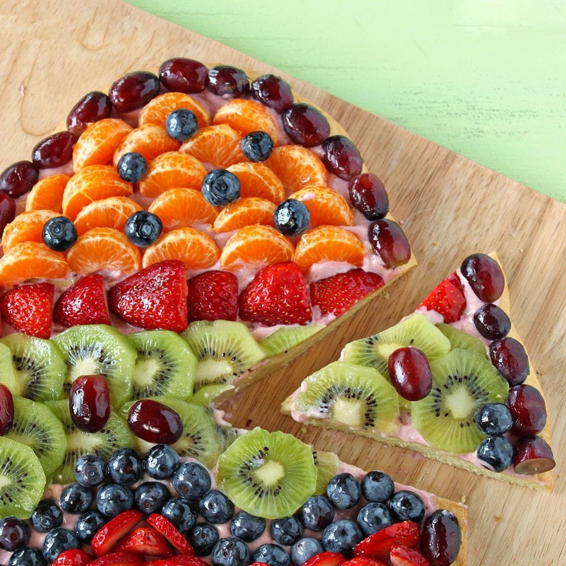 Easter Egg Fruit Pizza