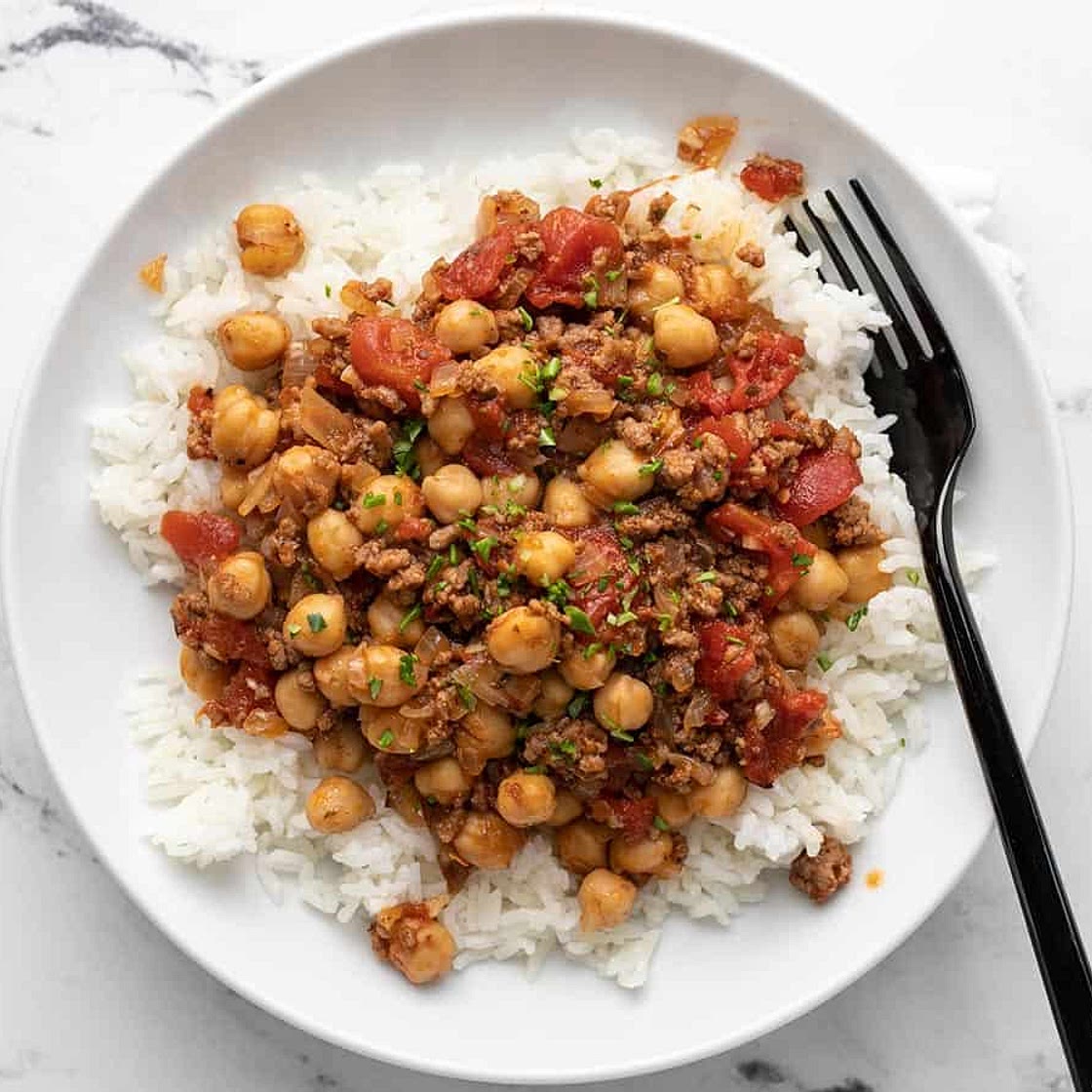Beef and Tomato Rice Bowl