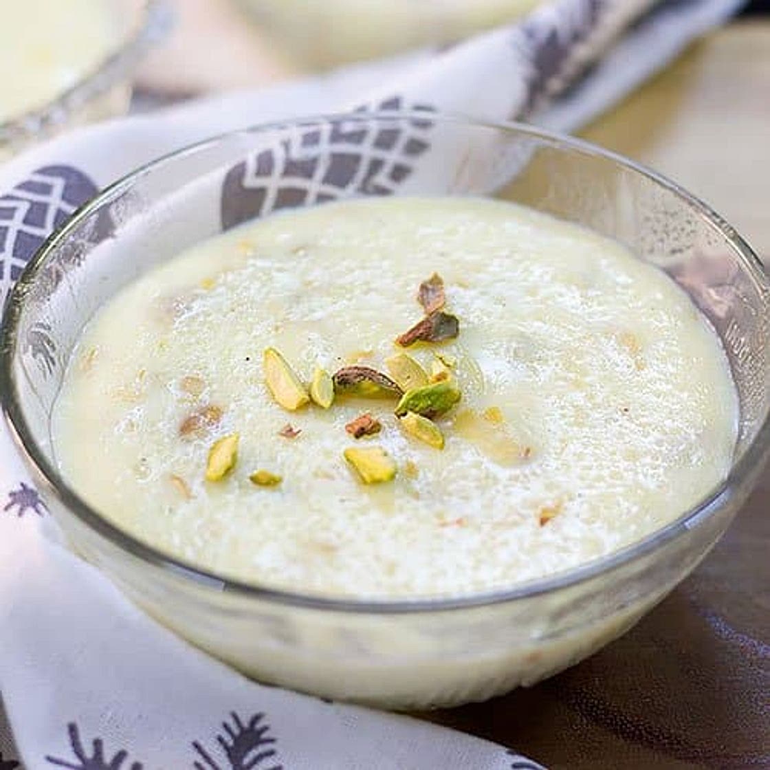Easy Rice Kheer Indian Rice Pudding