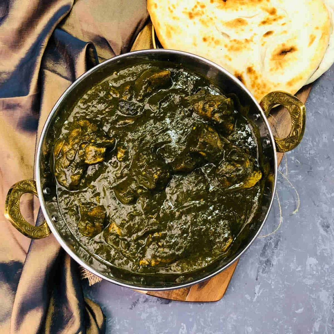 Saag Gosht / Lamb Palak (Lamb Spinach Curry)