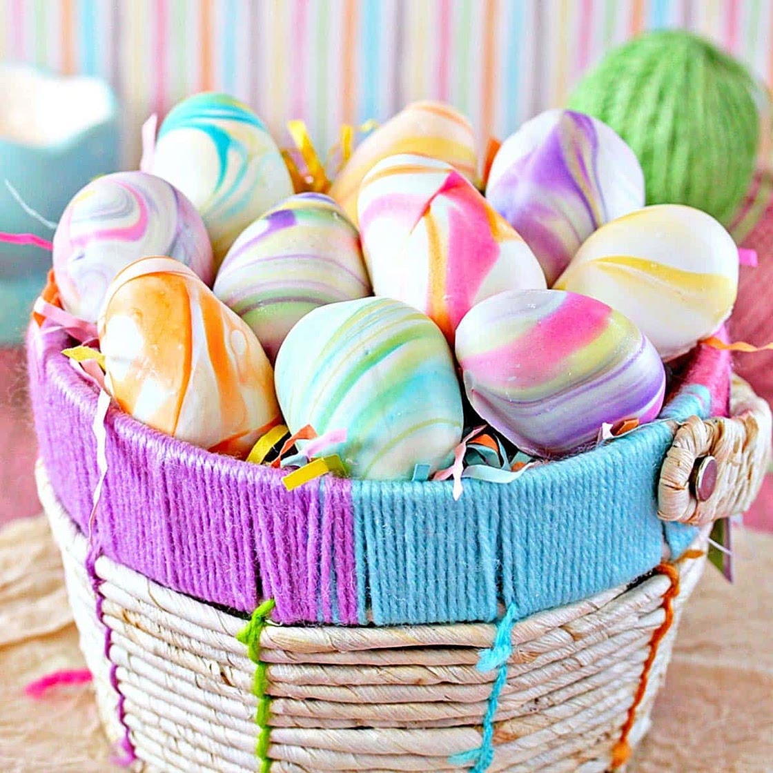Marbled Easter Egg Truffles