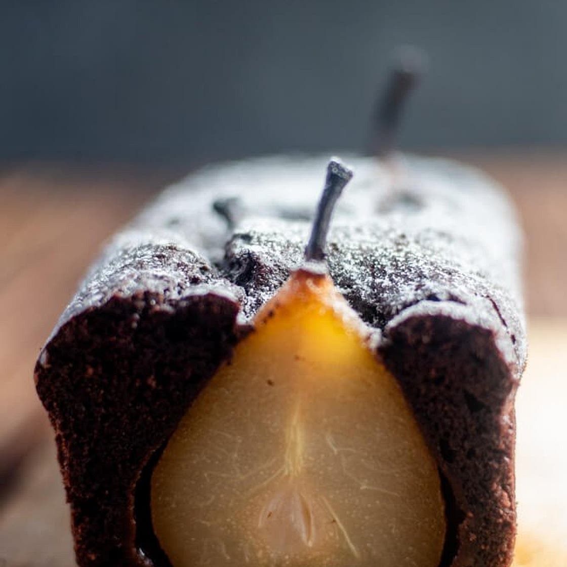 Chocolate Spiced Pear Cake