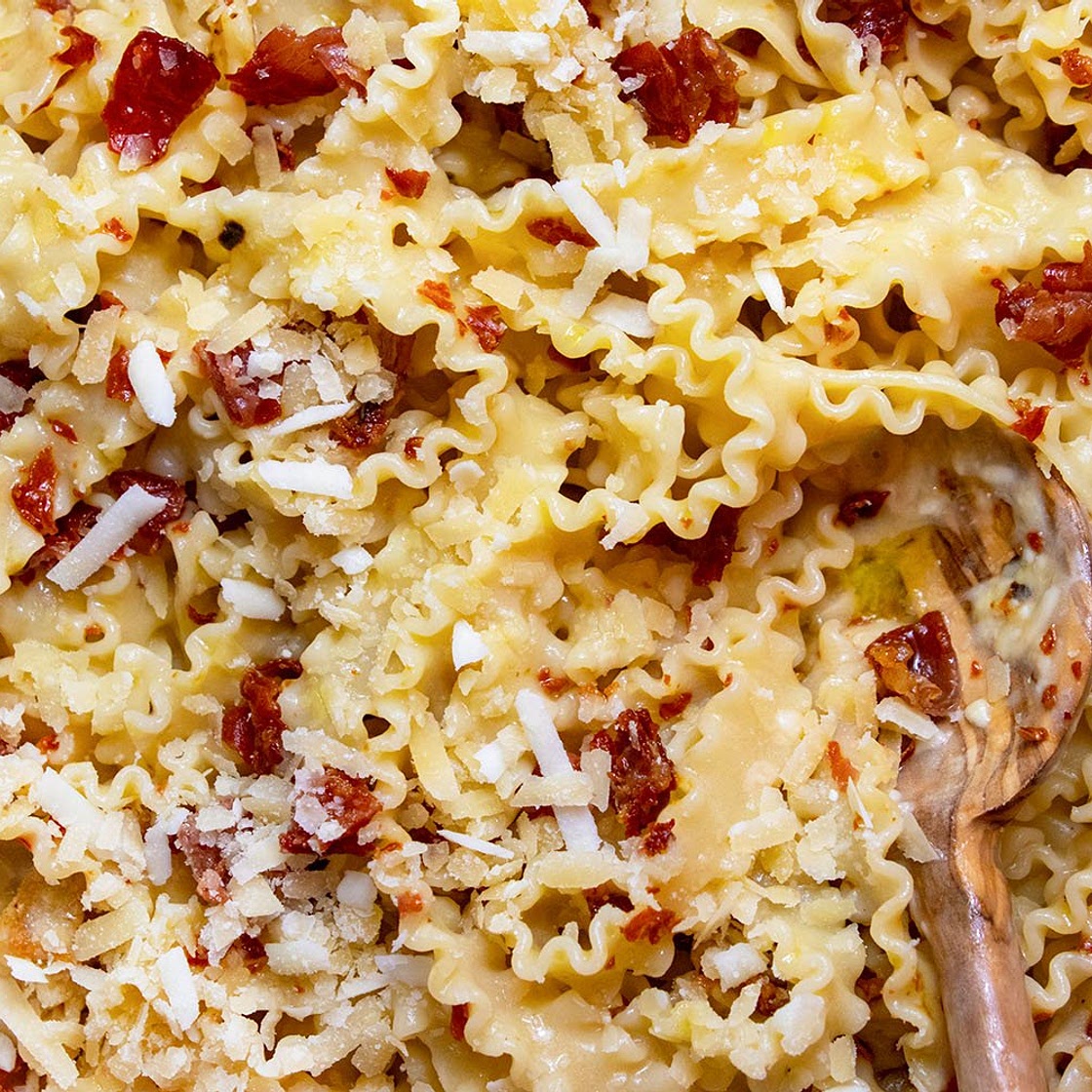 Aglio e Olio with Crispy Prosciutto