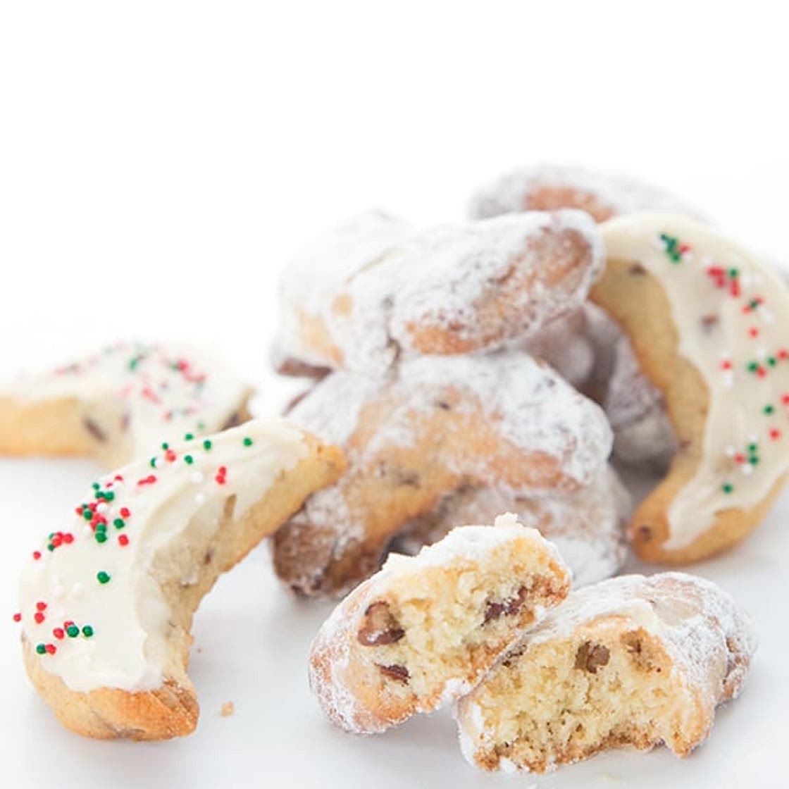 Keto Pecan Crescent Cookies