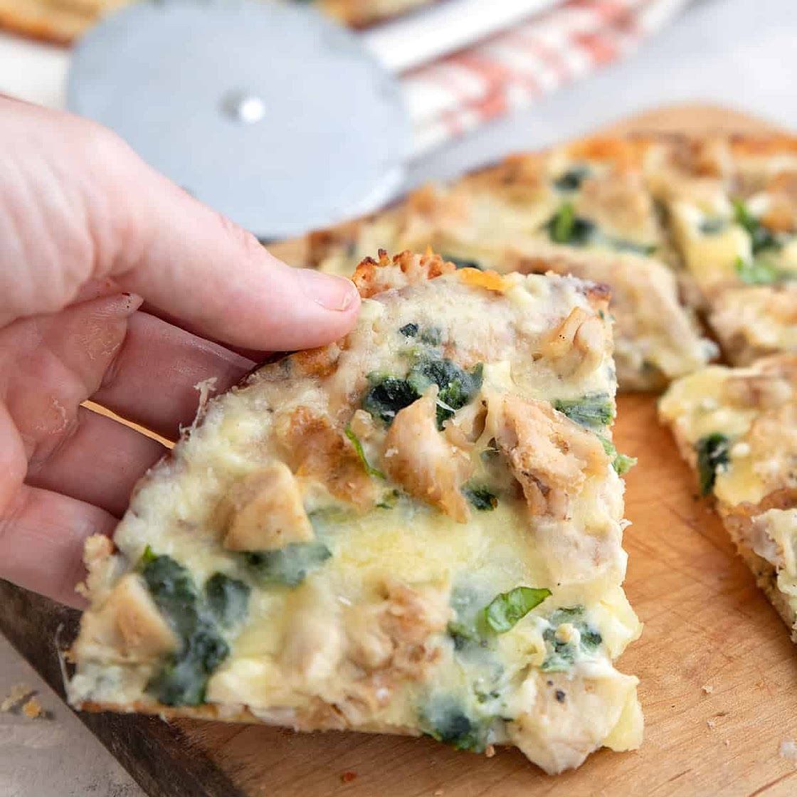 Chicken Alfredo Pizza