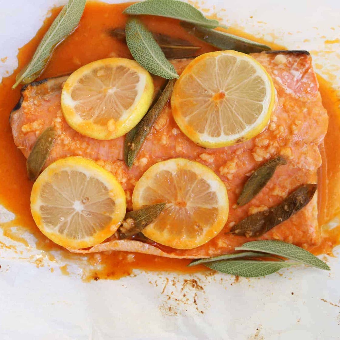 Lemon Sriracha Salmon