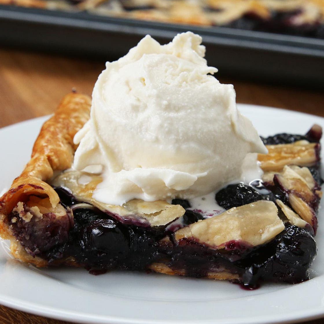 Blueberry Slab Pie Recipe by Tasty