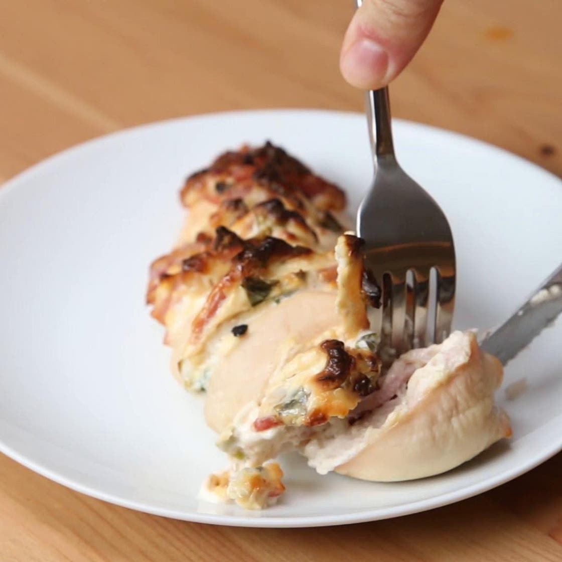 Creamy Bacon Hasselback Chicken Recipe by Tasty