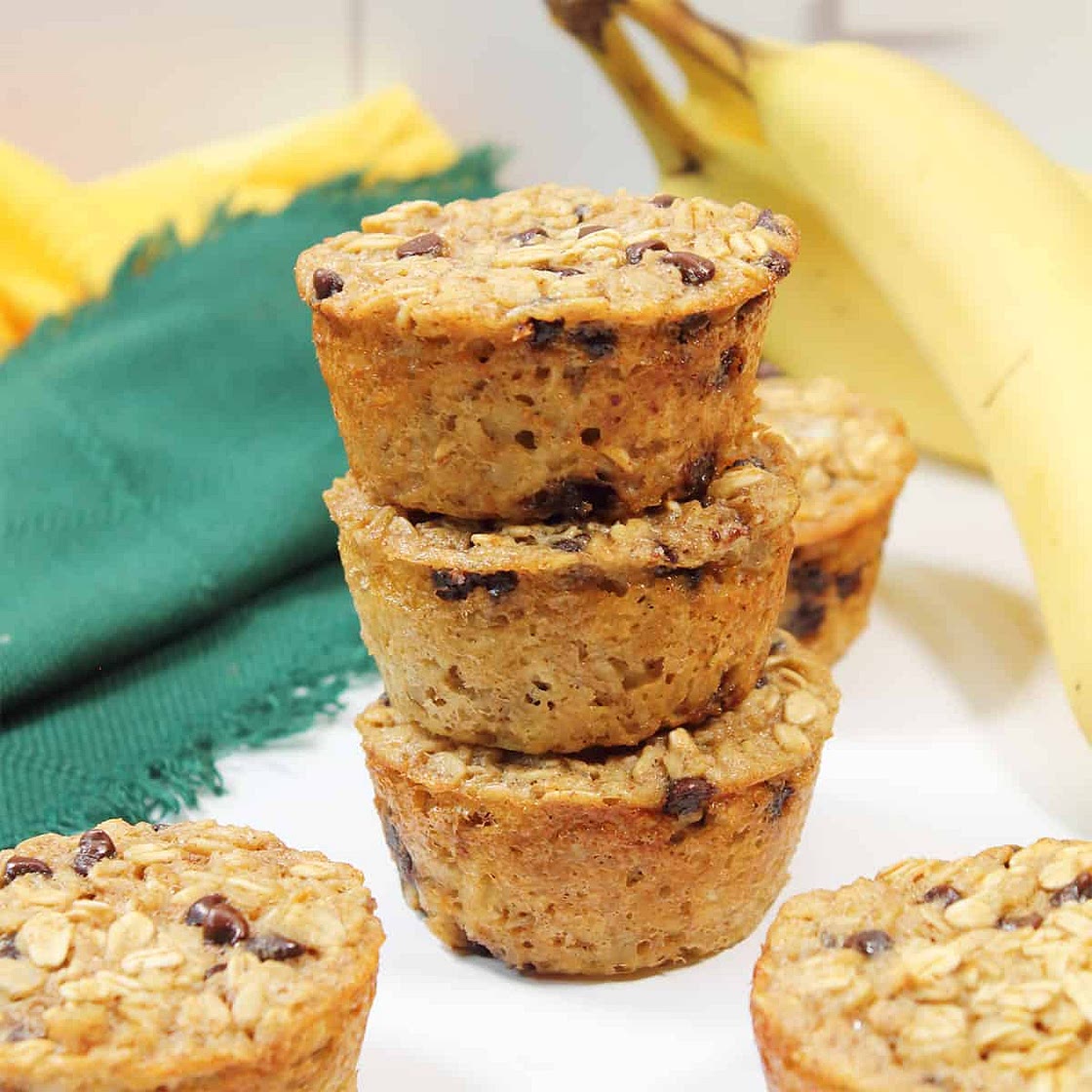 Banana Oatmeal Chocolate Chip Muffins