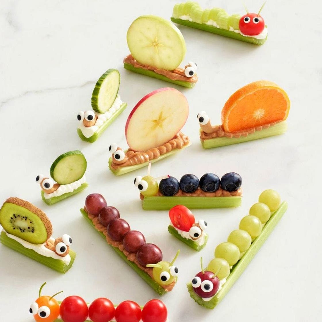 Celery Snails & Caterpillars