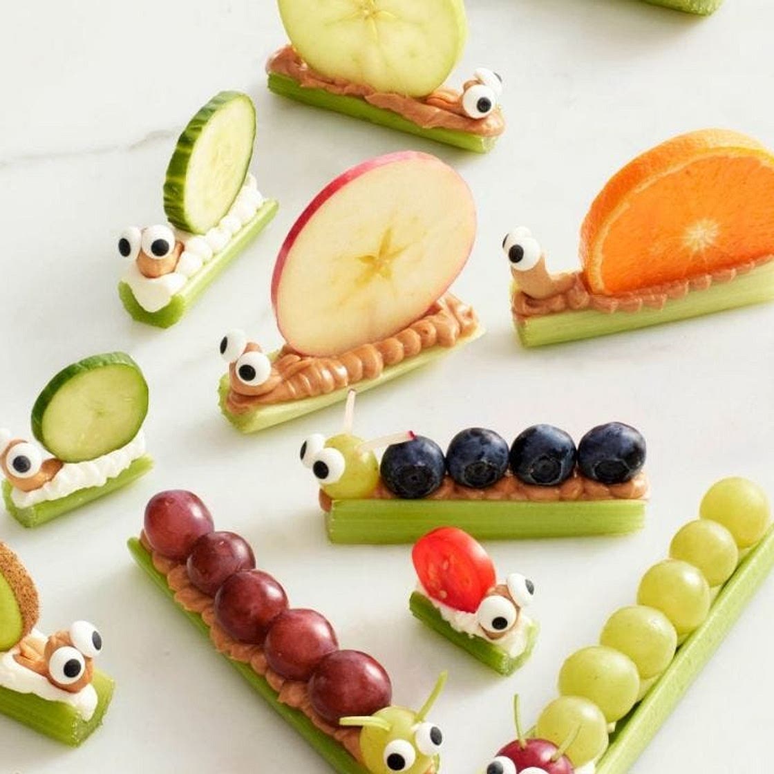 Celery Snails & Caterpillars