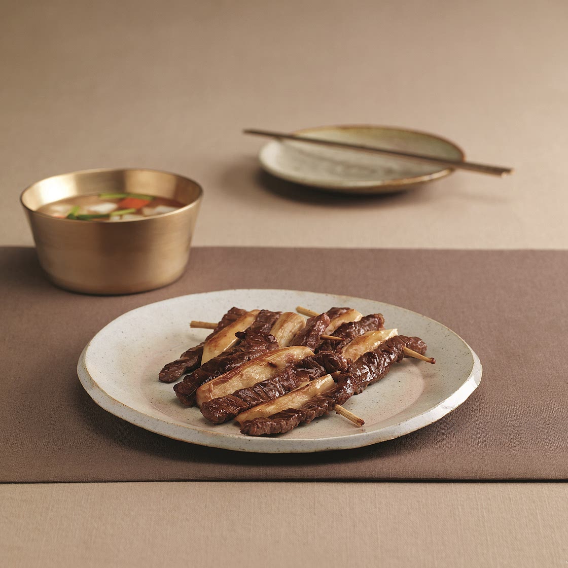 송이산적(새송이버섯산적)