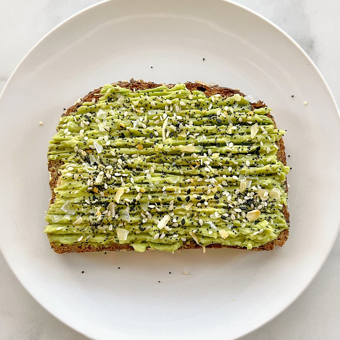 Avocado Toast with Everything Bagel Seasoning