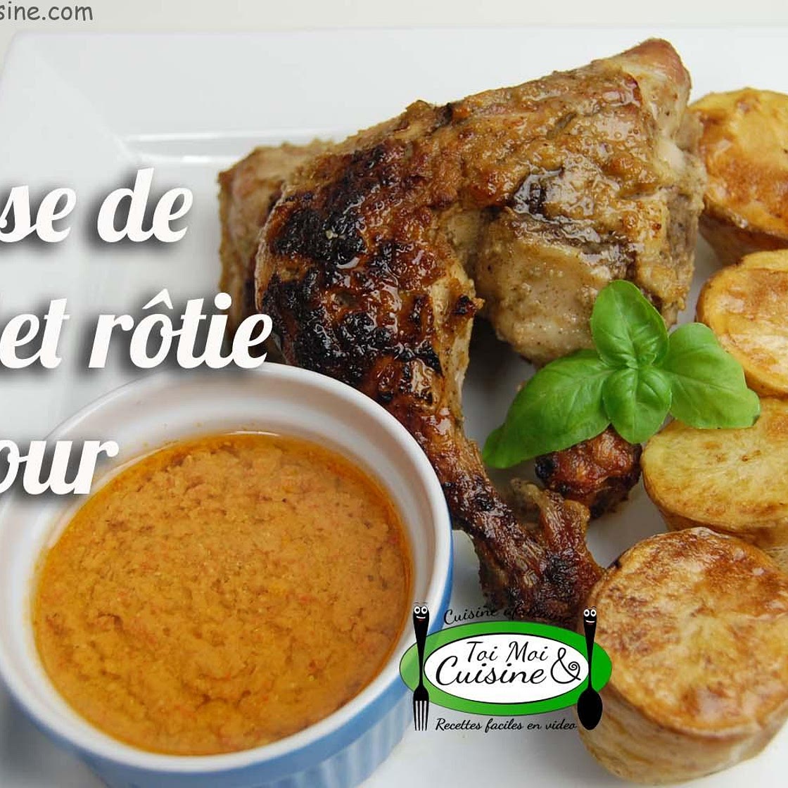 Cuisses de poulet rôties au four( Marinade africaine)