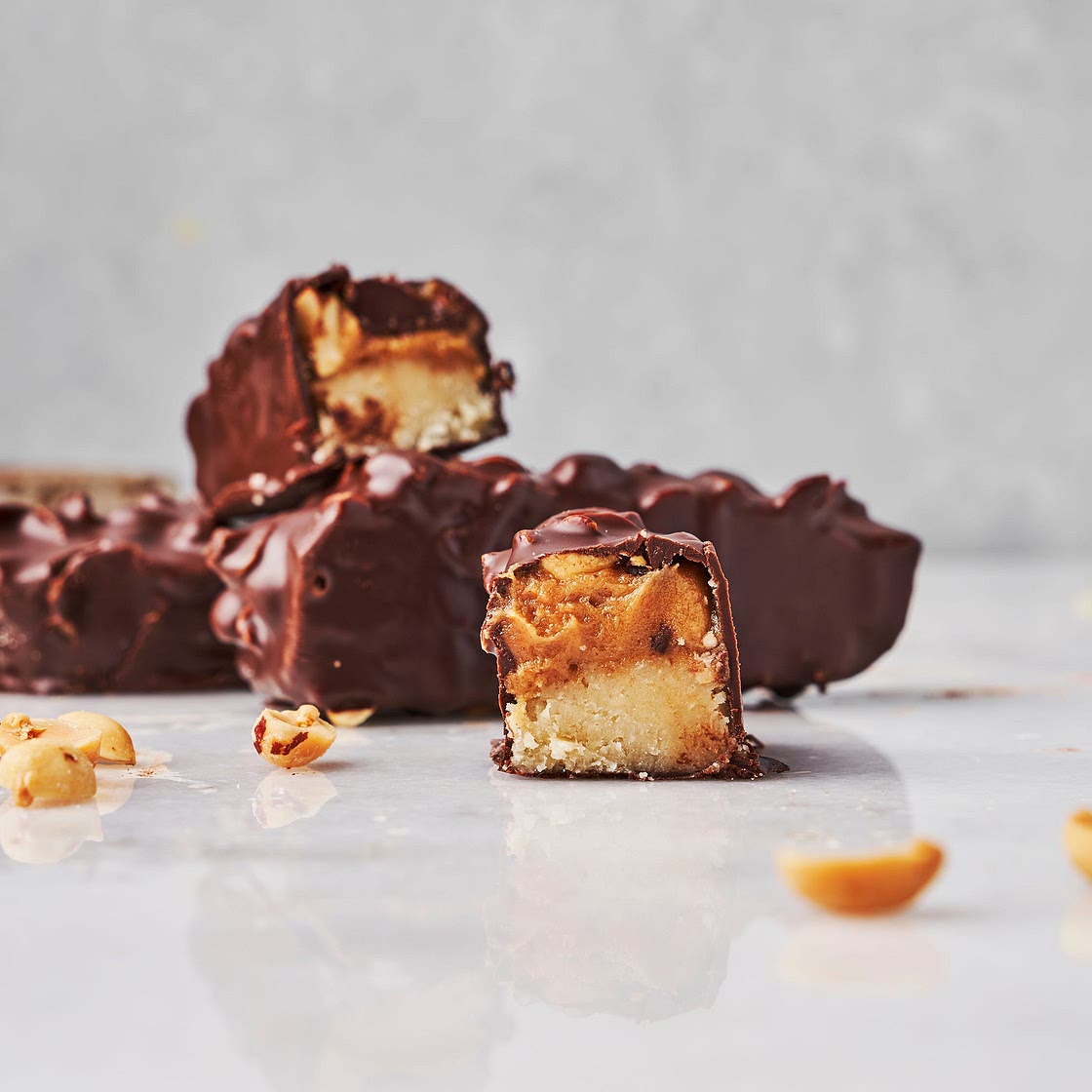Keto Copycat Snickers Bar