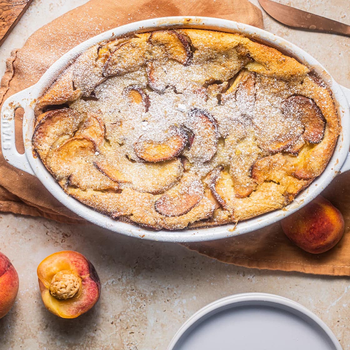 Fresh Peach Clafoutis