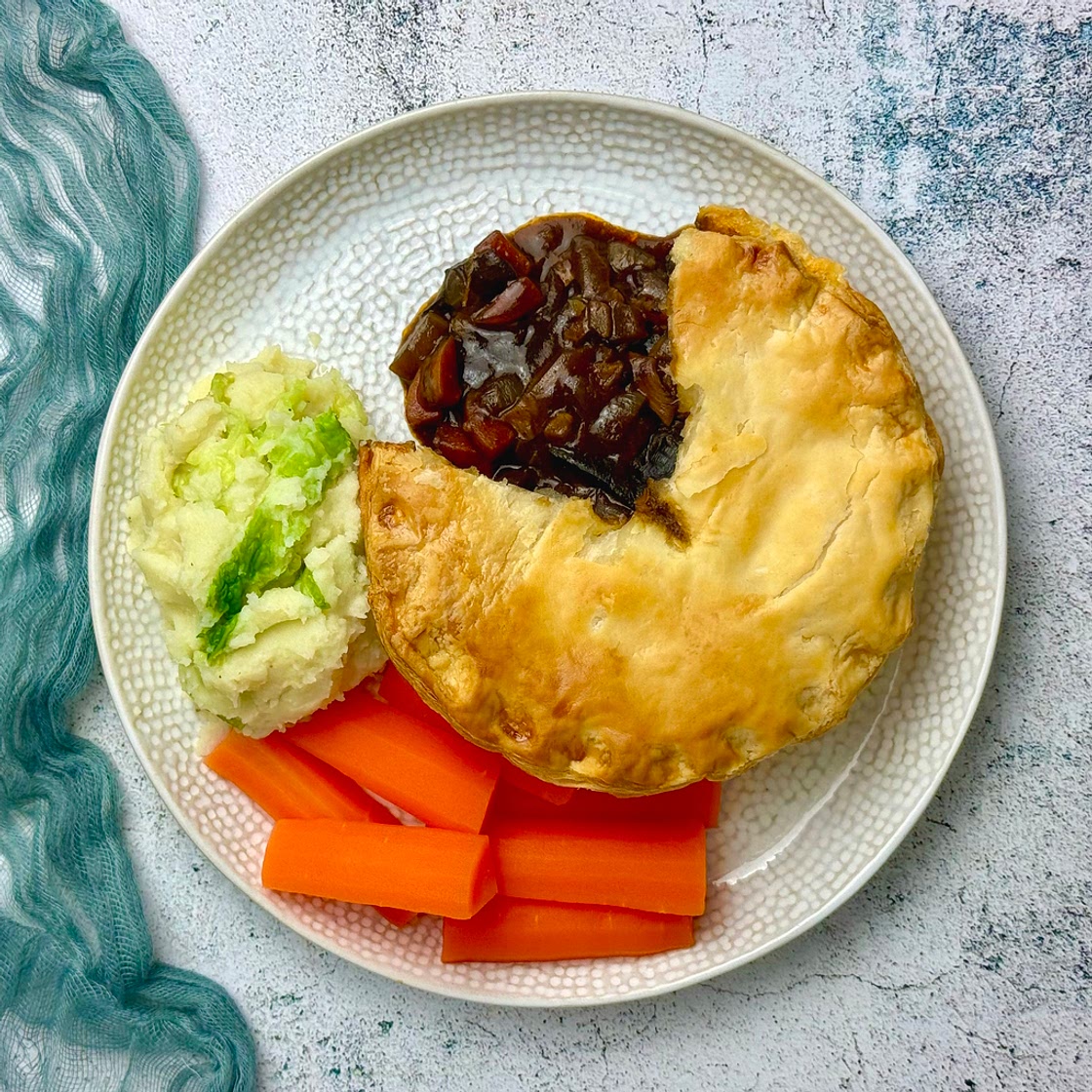 Mushroom and Guinness Pie