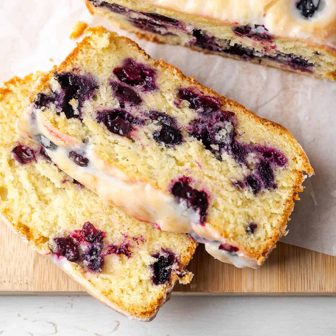 Gluten Free Lemon Blueberry Pound Cake