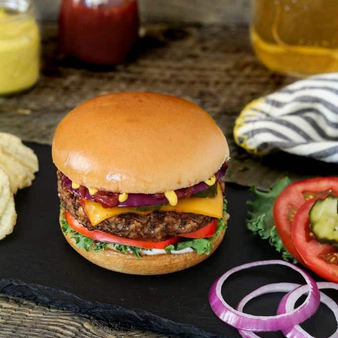 The Ultimate Bean & Mushroom Burger