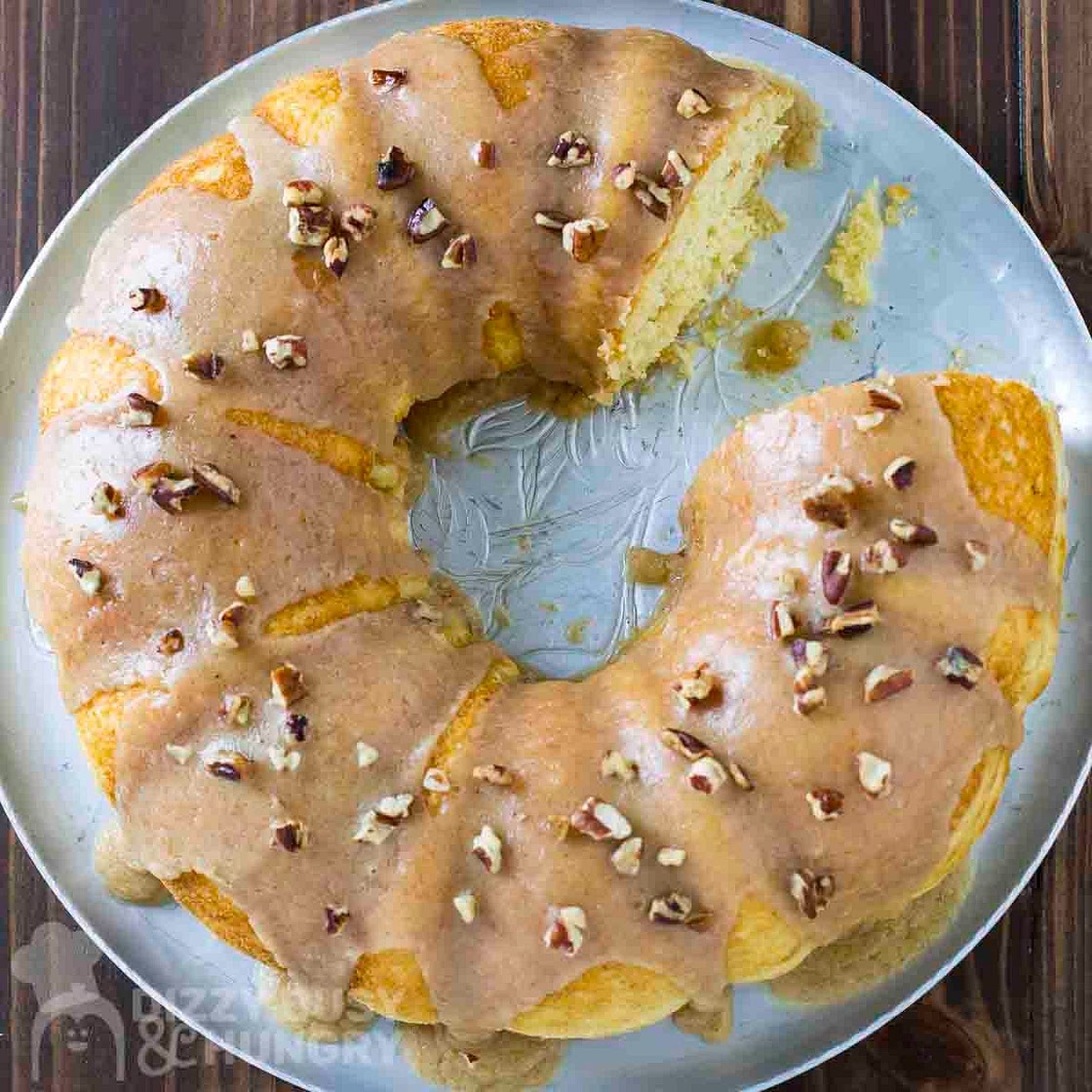 Pancake Mix Bundt Cake With Graham Crackers