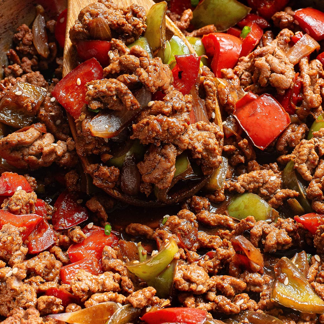 Ginger Ground Beef Stir Fry