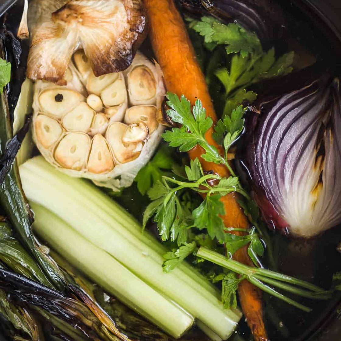 Instant Pot Beef Bone Broth - Whole30, Paleo