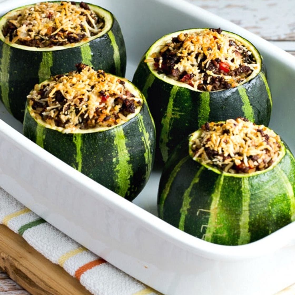 Stuffed Zucchini Recipe with Ground Beef