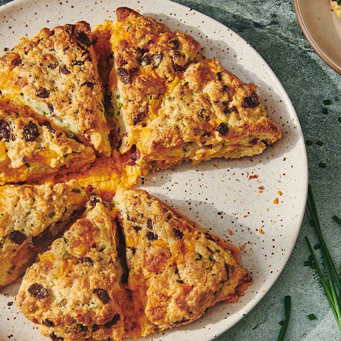 Bacon Cheddar Chive Scones