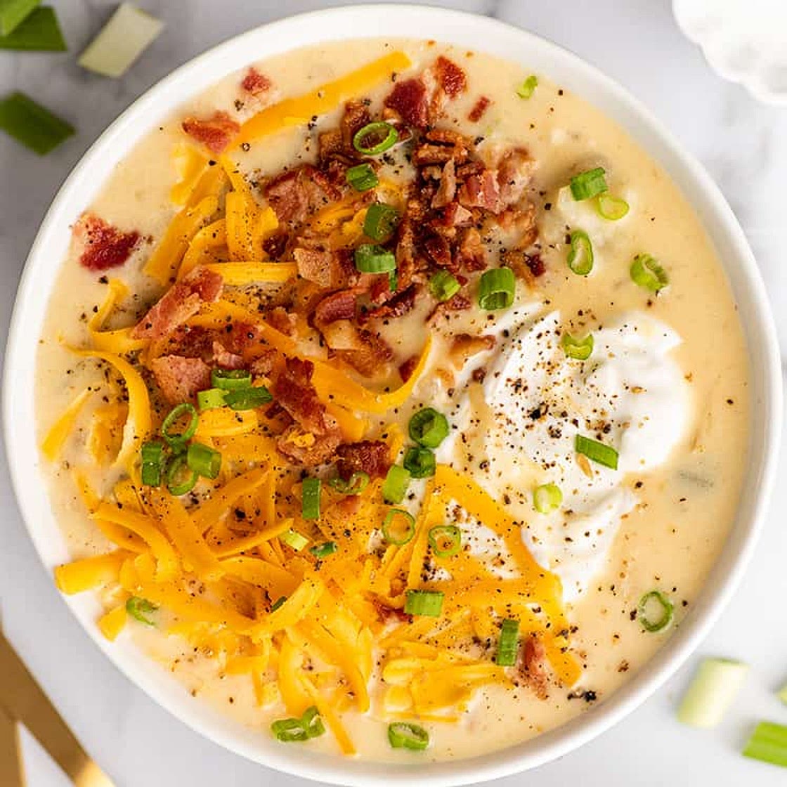 Easy Cheesy Potato Bacon Soup