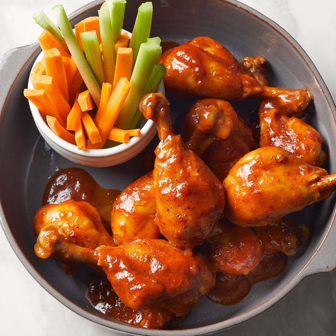 Slow-Cooker Bourbon BBQ Chicken Drumsticks