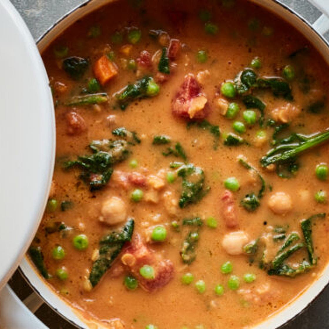 Smoky Chickpea, Red Lentil & Vegetable Soup