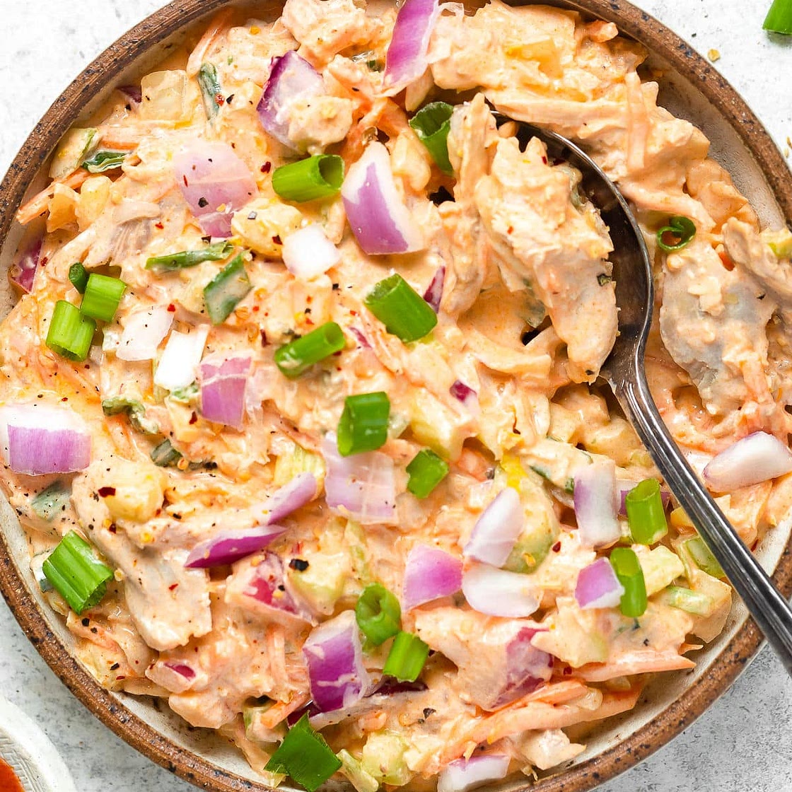 Healthy Buffalo Ranch Chicken Salad