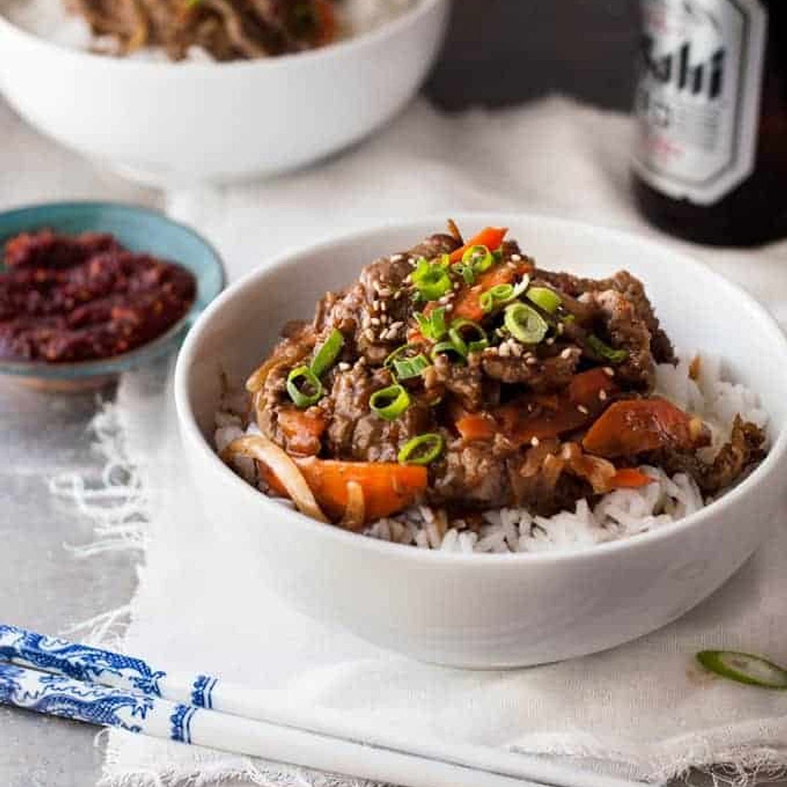 Korean Beef Bowl (Bulgogi)
