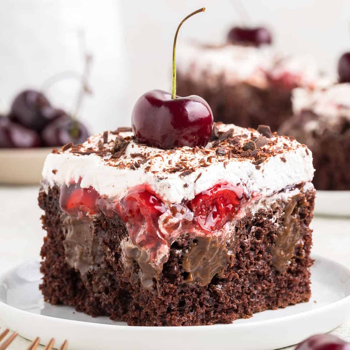 Easy Cherry Chocolate Cake