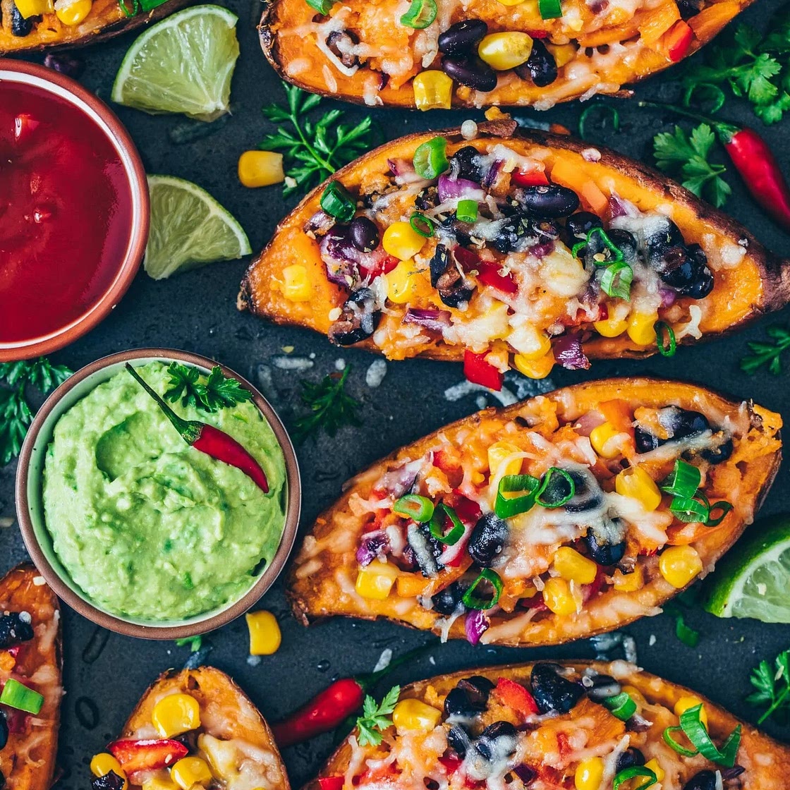 Mexican Sweet Potato Skins
