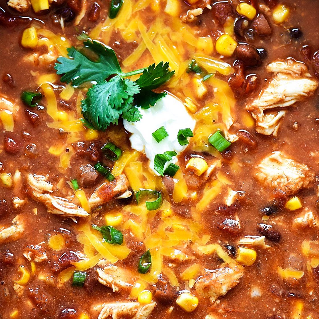 Slow Cooker Chicken Taco Soup