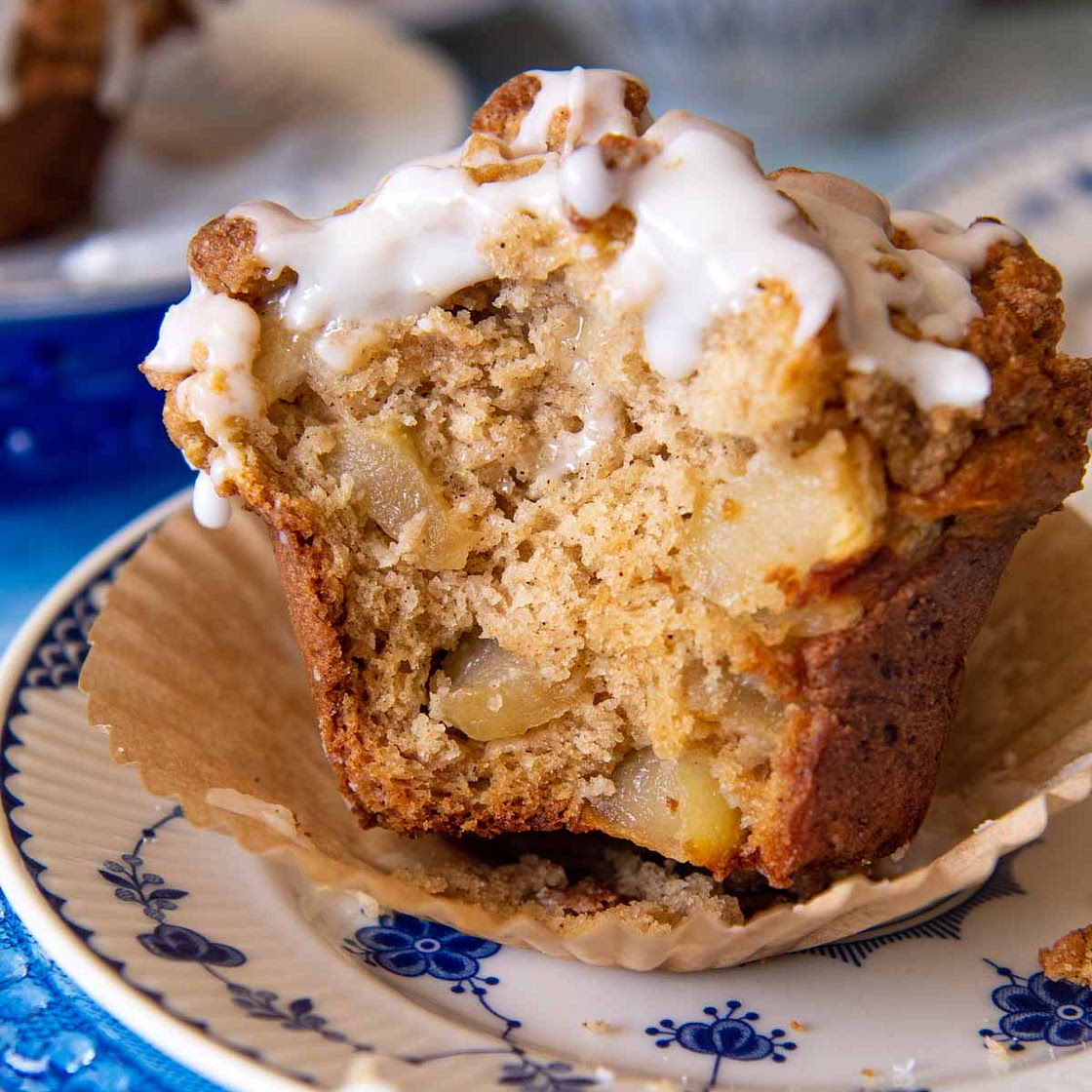 Moist Gluten-Free Apple Crumb Muffins